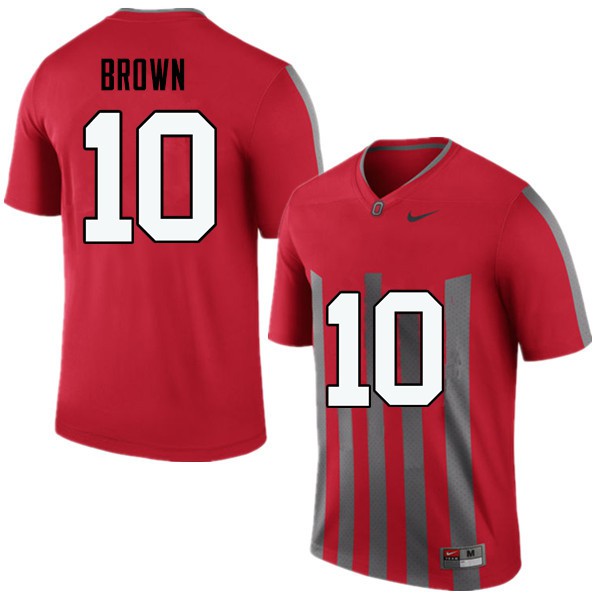 Ohio State Buckeyes #10 Corey Brown Men Football Jersey Throwback